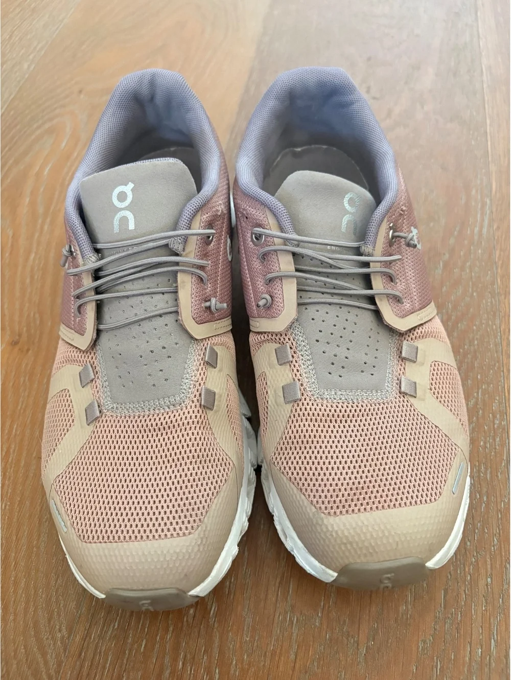 On Running Pink Mesh Athletic Sneakers Lightweight Comfort US 9